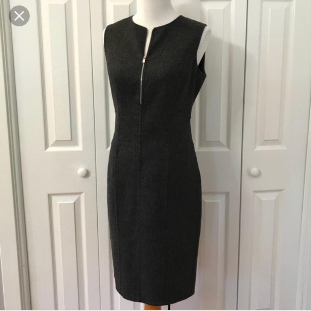 Size 6 Michael Kors Wool Belted Zipper Dress
